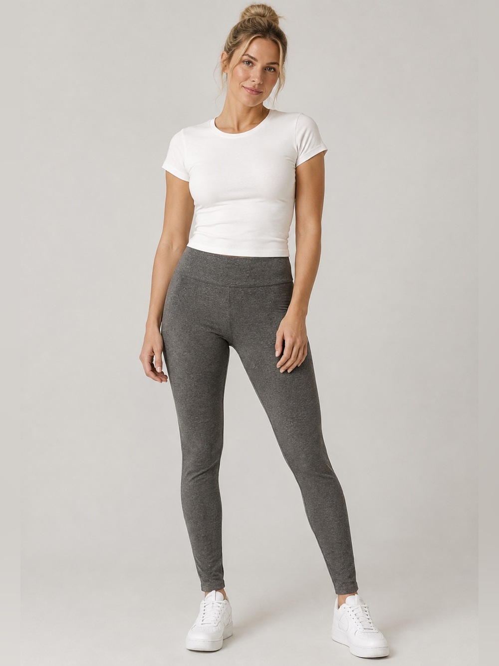 NWOT Aerie Offline OG Heather Gray Regular Rise Leggings XL - Picture 1 of 5